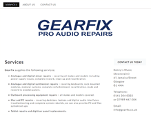 Tablet Screenshot of gearfix.co.uk